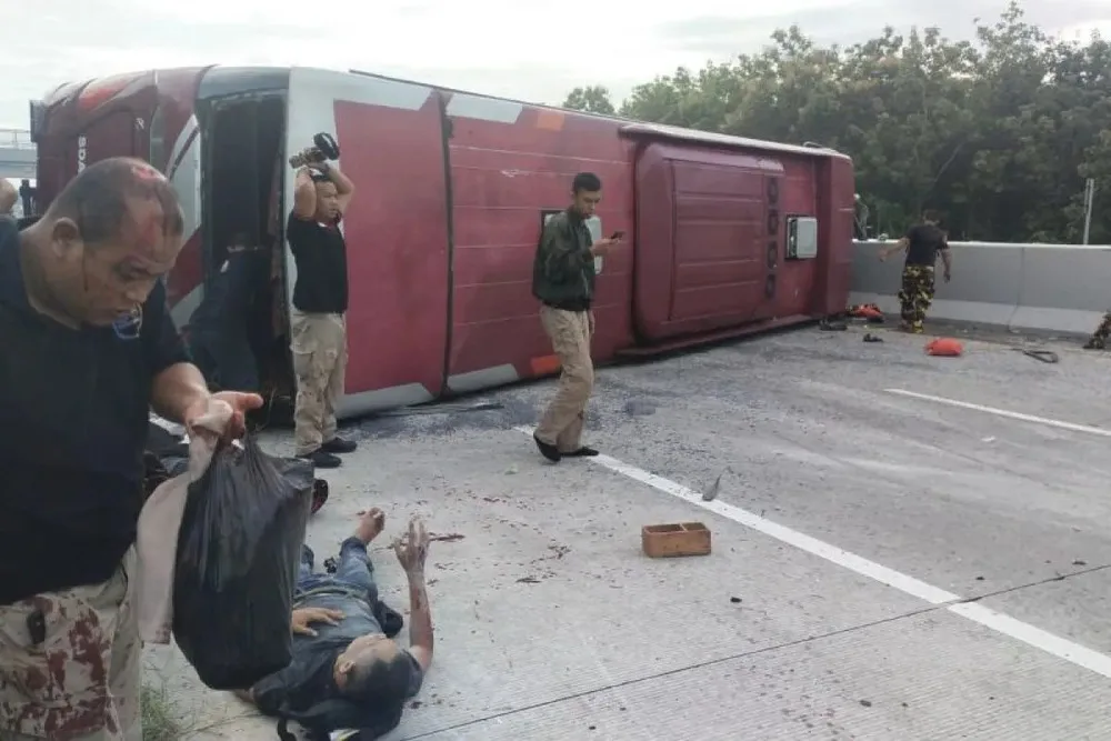 Bus Yang Ditumpangi Kader Hanura Mengalami Kecelakaan di Tol Ngawi Ini Komentar Polisi dan Jumlah Korban